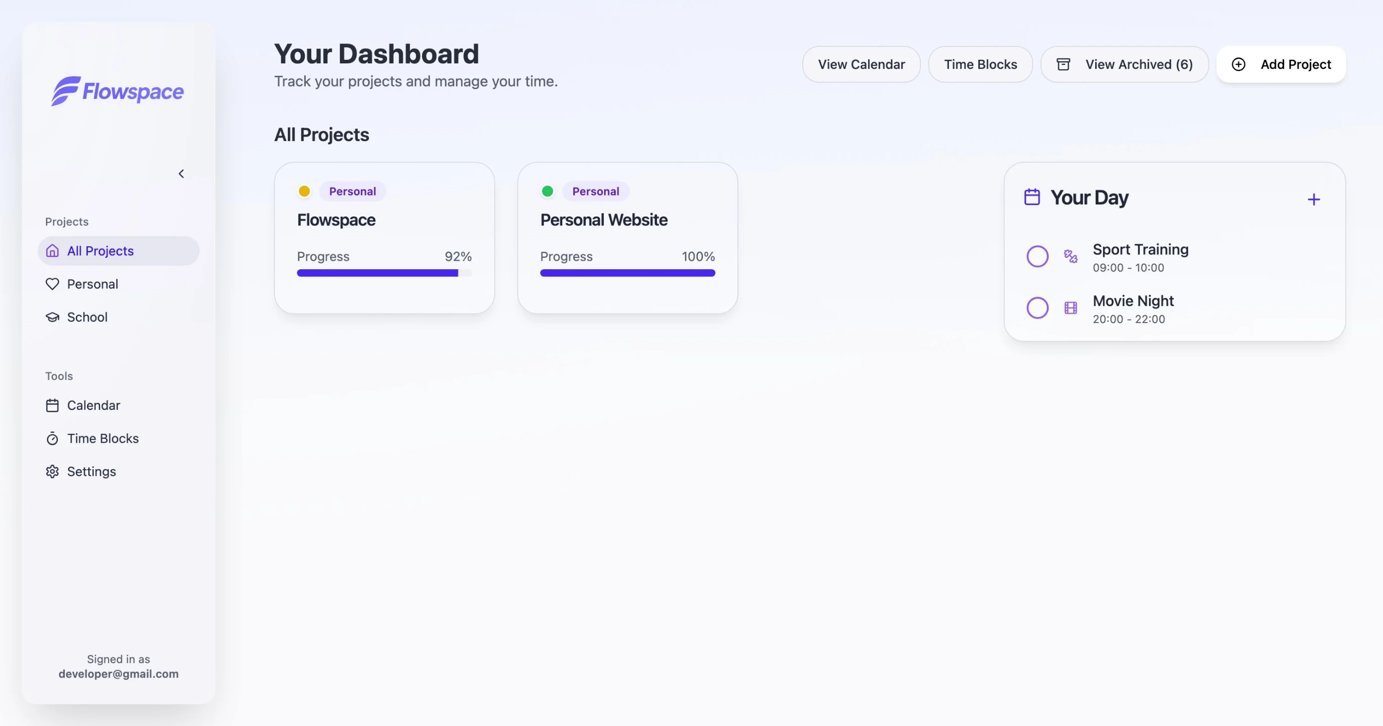 Flowspace theme preview